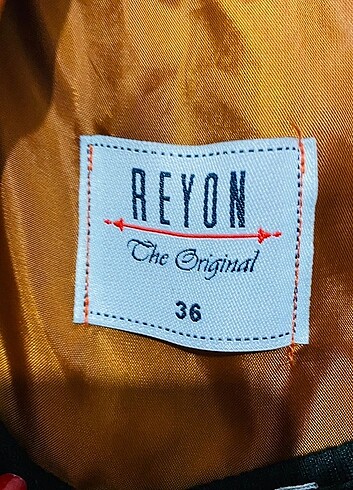 36 Beden turuncu Renk REYON trençkot