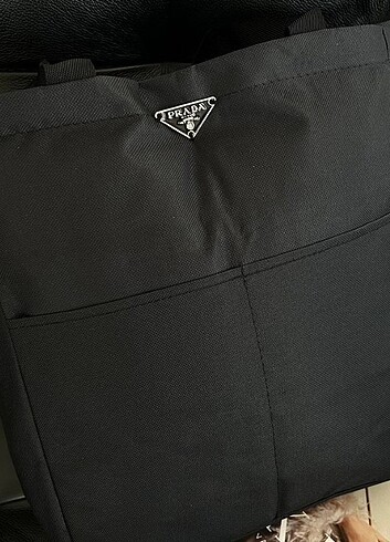Beden Prada logolu tote bag