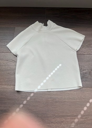 xs Beden beyaz Renk kısa kollu triko mudo marka bluz
