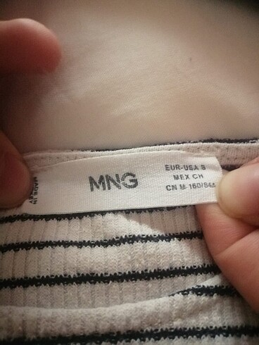 Mango Tshirt crop kısa kollu