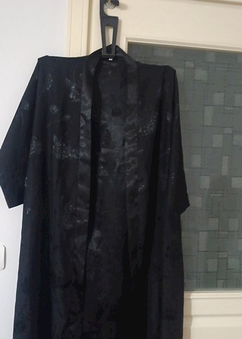 Siyah Uzun Kadın Gotik Sabahlık - Görsel 2