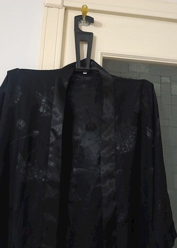 Siyah Uzun Kadın Gotik Sabahlık - Görsel 3