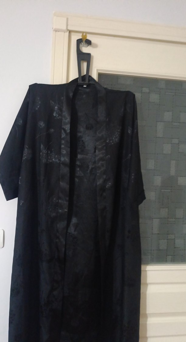 Siyah Uzun Kadın Gotik Sabahlık - Görsel 2