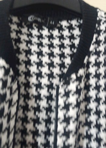 Düğmeli Midi Kadın Gri Ceket - Görsel 6