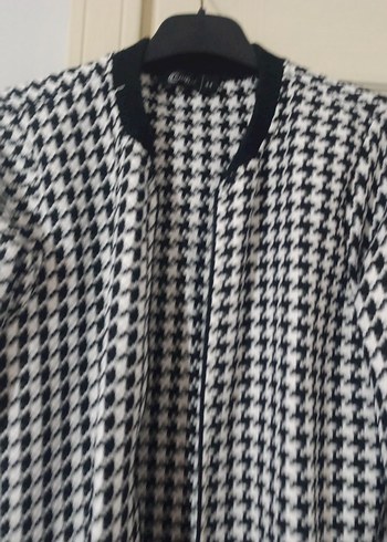 Düğmeli Midi Kadın Gri Ceket - Görsel 2