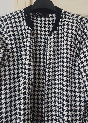 Düğmeli Midi Kadın Gri Ceket - Görsel 5