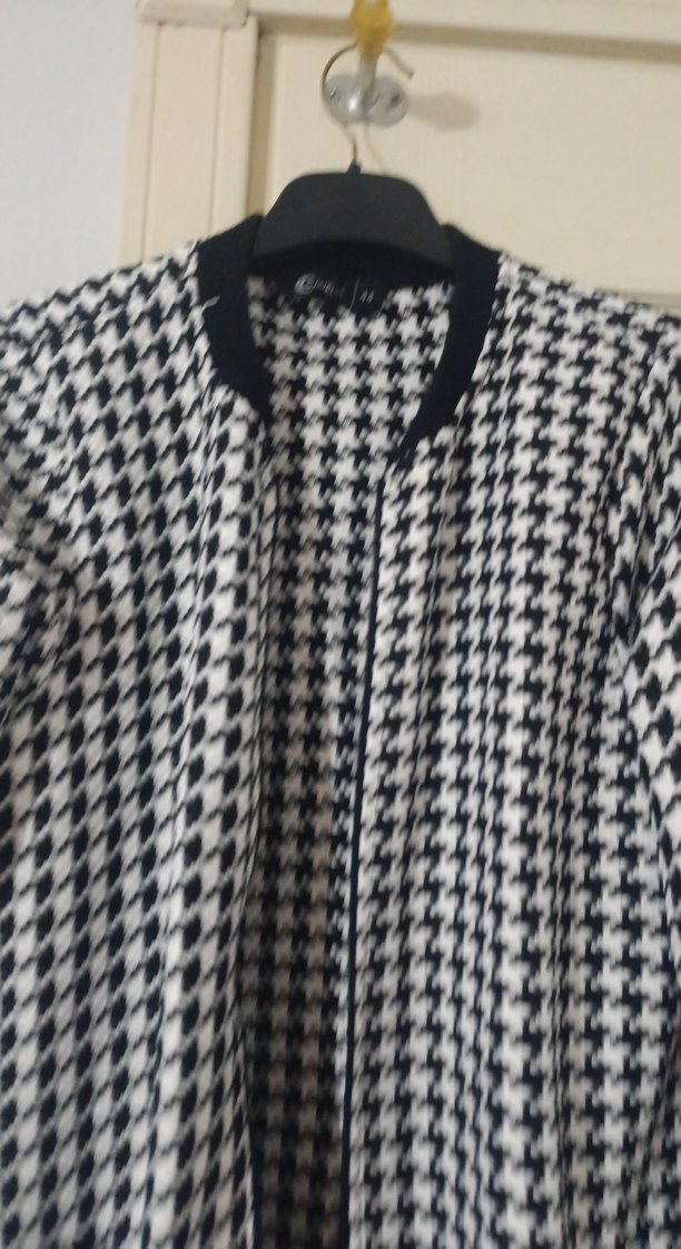 Düğmeli Midi Kadın Gri Ceket - Görsel 2