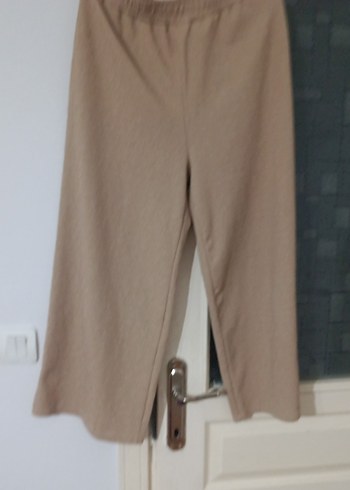 Bej Kadın Rahat Kesim Kumaş Pantolon - Görsel 4