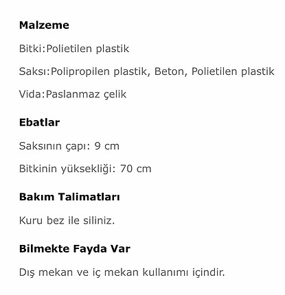  Beden Ikea sarmaşık