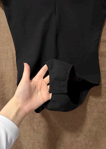 Zara Siyah Kısa Kollu Yakalı Kadın Bluz - Görsel 4