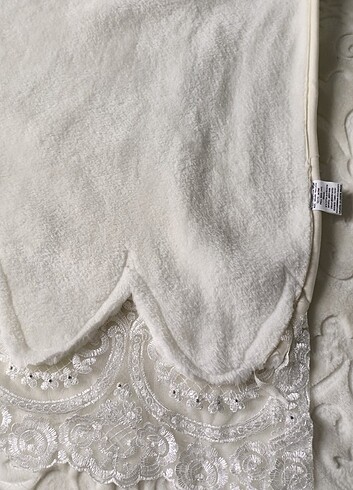 Hanımeli dantelli battaniye takımı  - Görsel 9