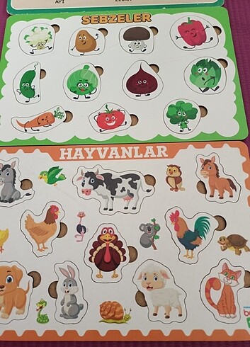 Diğer Yapboz ( hayvanlar -sebzeler)