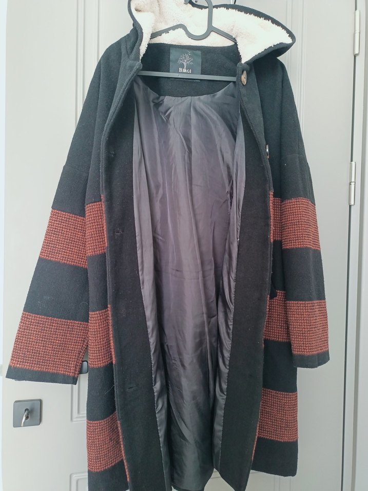 Düğmeli Uzun Trençkot - Görsel 4