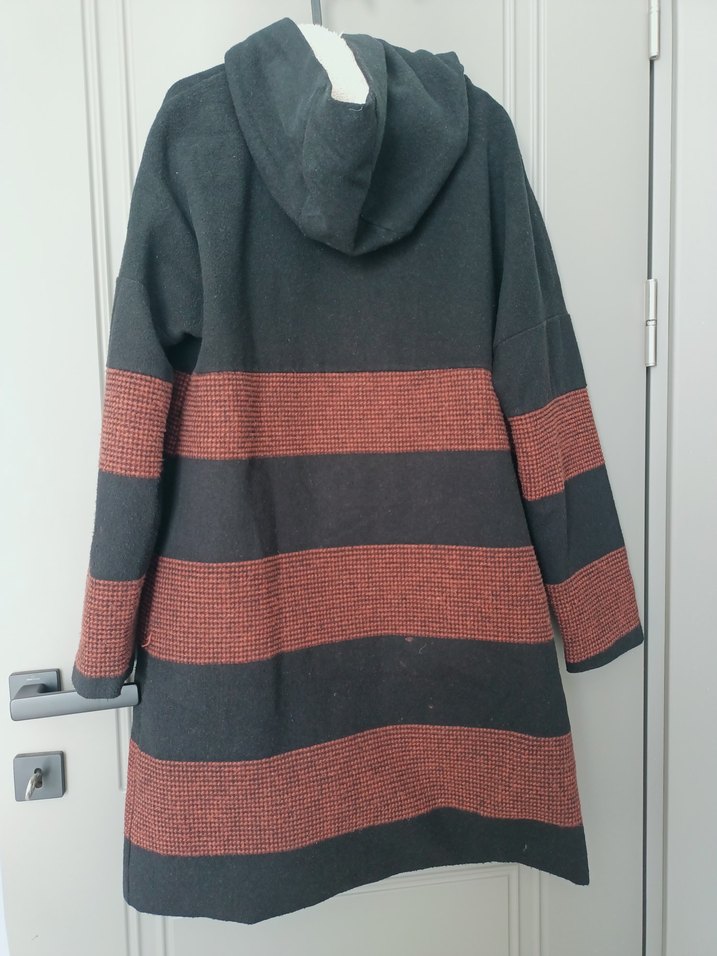 Düğmeli Uzun Trençkot - Görsel 2