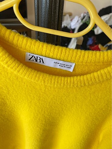 m Beden Zara sarı bluz