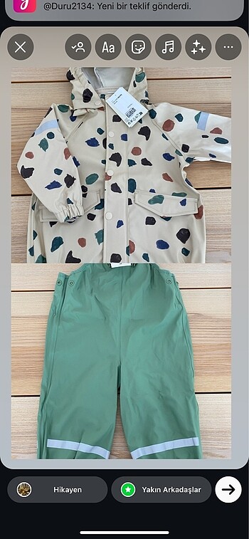 H&M Yağmurluk takım
