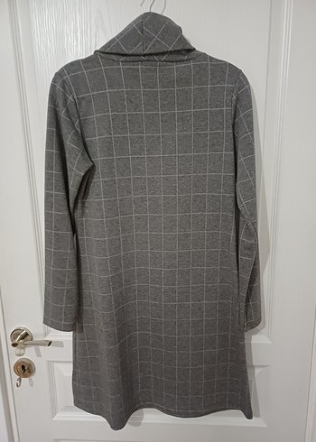 Ekose deseni kareli Elbise - Görsel 3