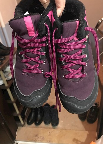 Mor Yüksek Topuklu Kadın Spor Ayakkabı - Görsel 3