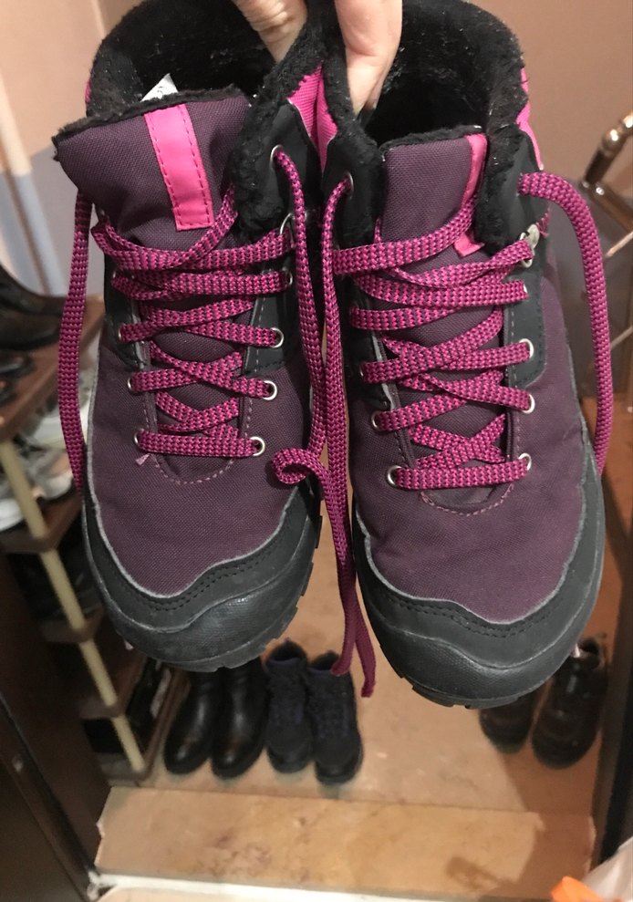 Mor Yüksek Topuklu Kadın Spor Ayakkabı - Görsel 3