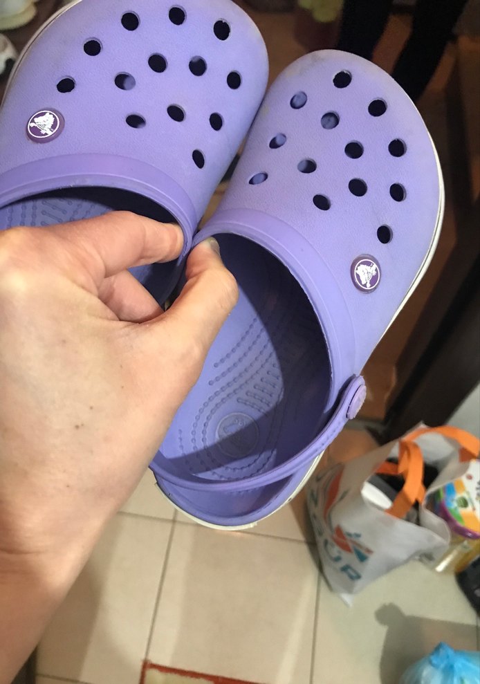 Mor Kadın Terlikler Velcro Bantlı - Görsel 2