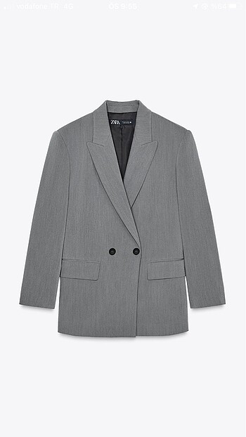 xl Beden ZARA KRUVAZE OVERSİZE BLAZER CEKET