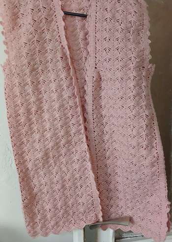 Bohem V-Yaka Örgü Kadın Yelek - Görsel 2