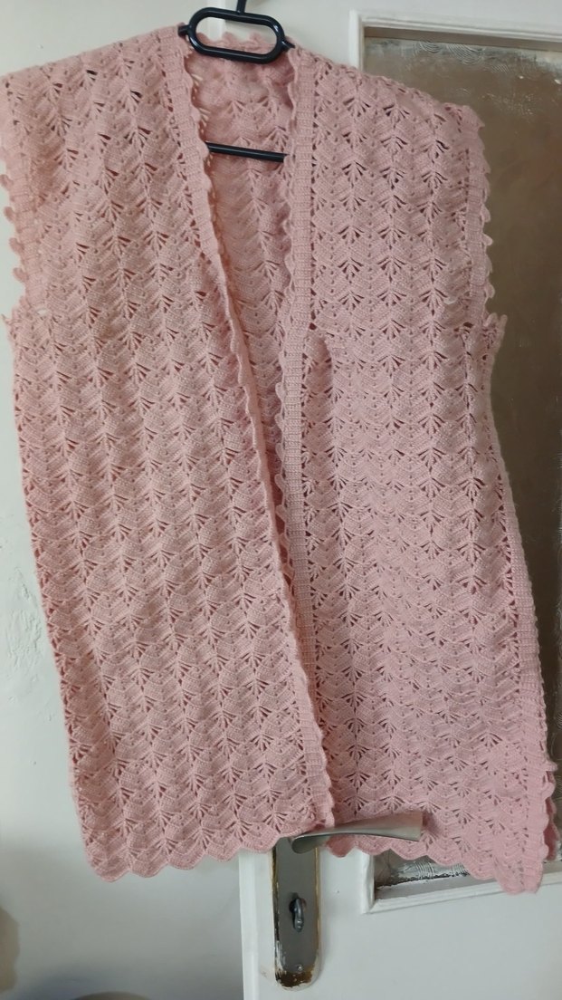 Bohem V-Yaka Örgü Kadın Yelek - Görsel 2