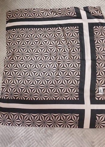 Bej Gri Fırfırlı Bohem Kadın Şal - Görsel 2