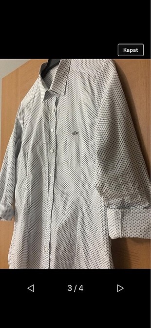 Lacoste Üç-4 kere giyildi orjinal lacoste gömlek