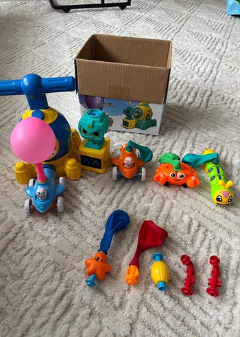 Renkli Balon Pompası ve Oyuncak Seti - Görsel 6