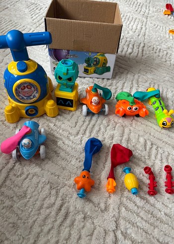 Renkli Balon Pompası ve Oyuncak Seti - Görsel 4