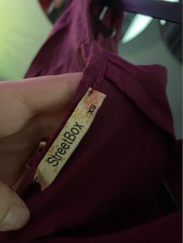 xs Beden Crop bordo