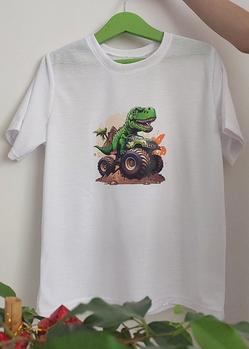 Renkli Baskılı Erkek Çocuk Tişörtü