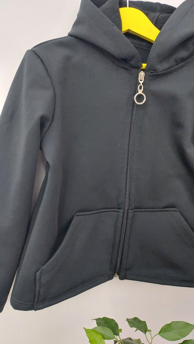 Gri Erkek Çocuk Fermuarlı mont - Görsel 3