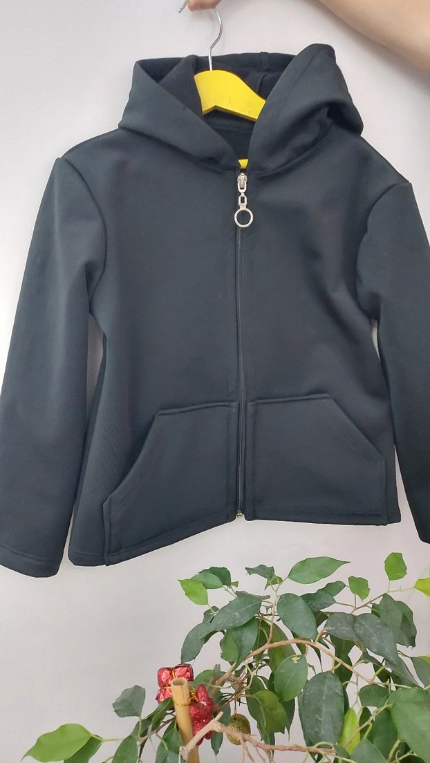 Gri Erkek Çocuk Fermuarlı mont - Görsel 2