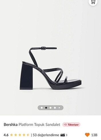 Bershka topuklu sandalet 