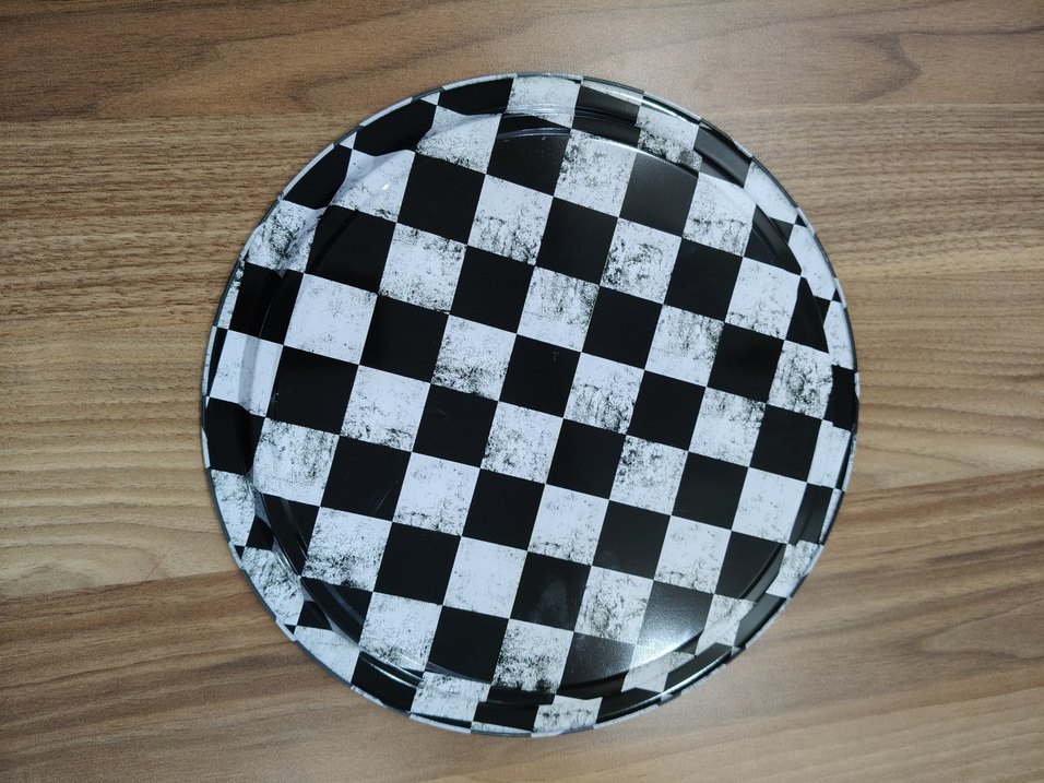 Kareli Siyah-Beyaz tepsi - Görsel 2