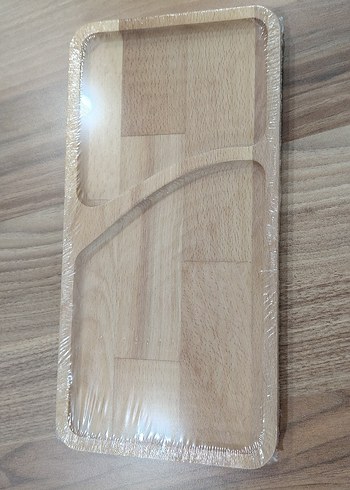 Parlak Bej Bölmeli Sunum Tepsisi - Görsel 2