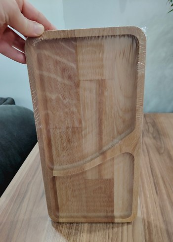 Parlak Bej Bölmeli Sunum Tepsisi - Görsel 4