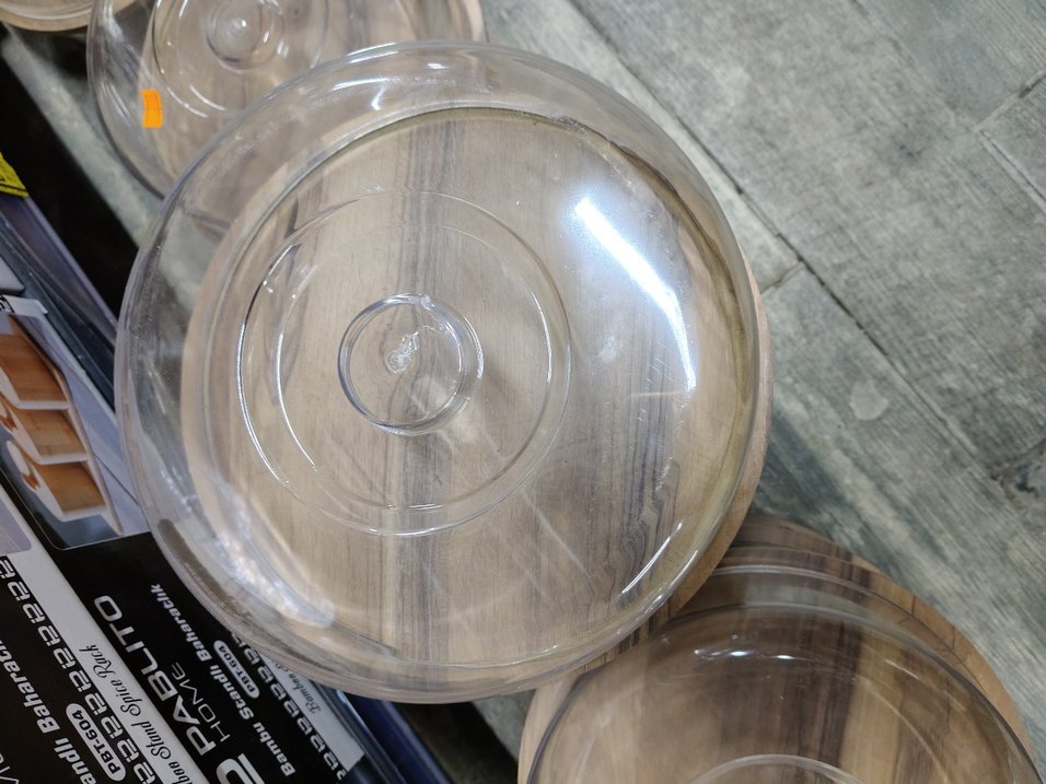 Şeffaf Kapaklı Bej pata Tabak - Görsel 3