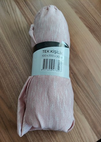 Almera Tek kişilik Lastikli Çarşaf - Pembe - Görsel 2