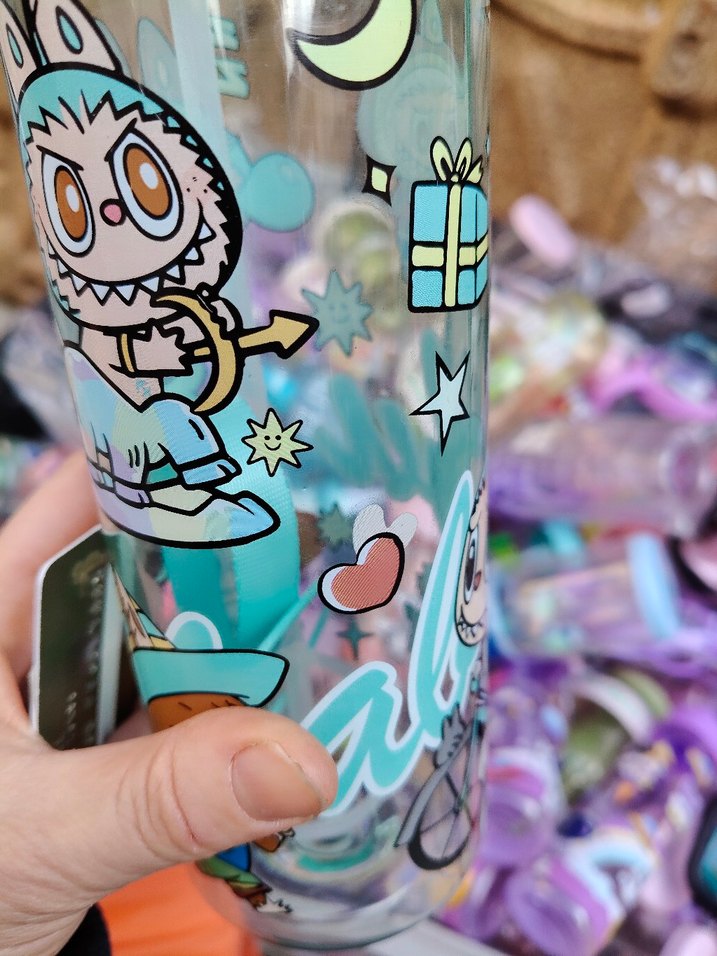 Turkuaz Çocuk Su Şişesi Kapaklı - Görsel 3