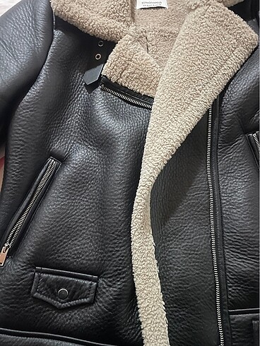 m Beden Stradivarius Biker Ceket