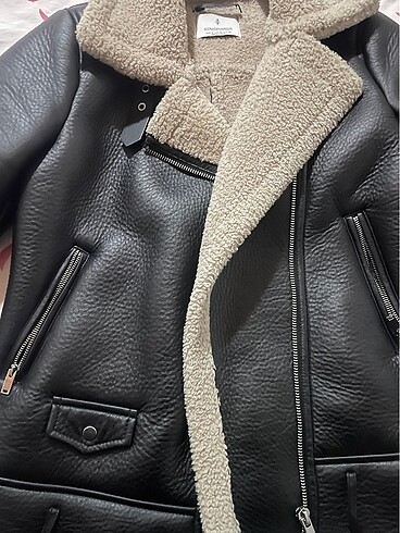 m Beden siyah Renk Stradivarius Biker Ceket