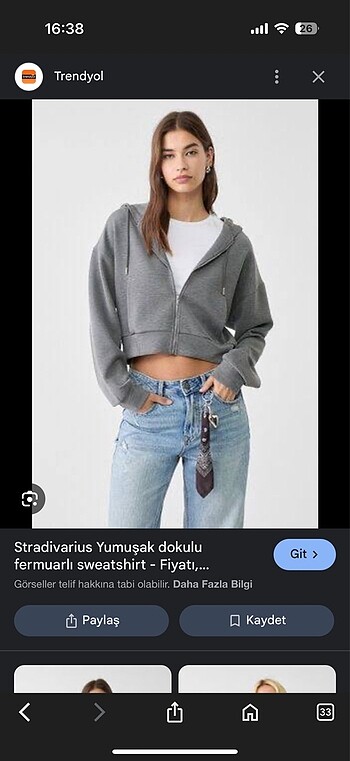 s Beden Stradivarius hırka