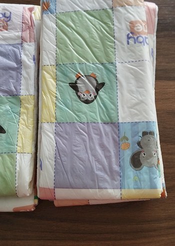 Nakışlı Çok Renkli Bebek Uyku Örtüsü - Görsel 2