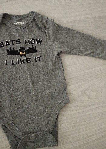 Uzun Kollu Gri Bebek Body - Görsel 2