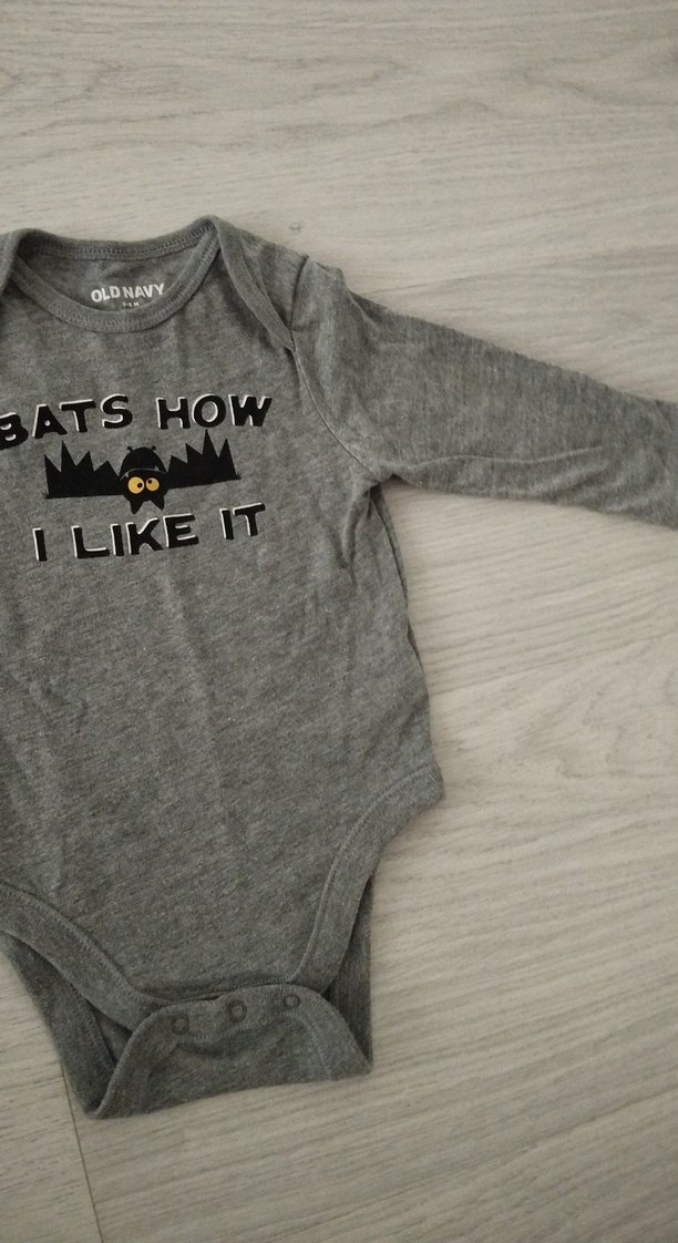 Uzun Kollu Gri Bebek Body - Görsel 2