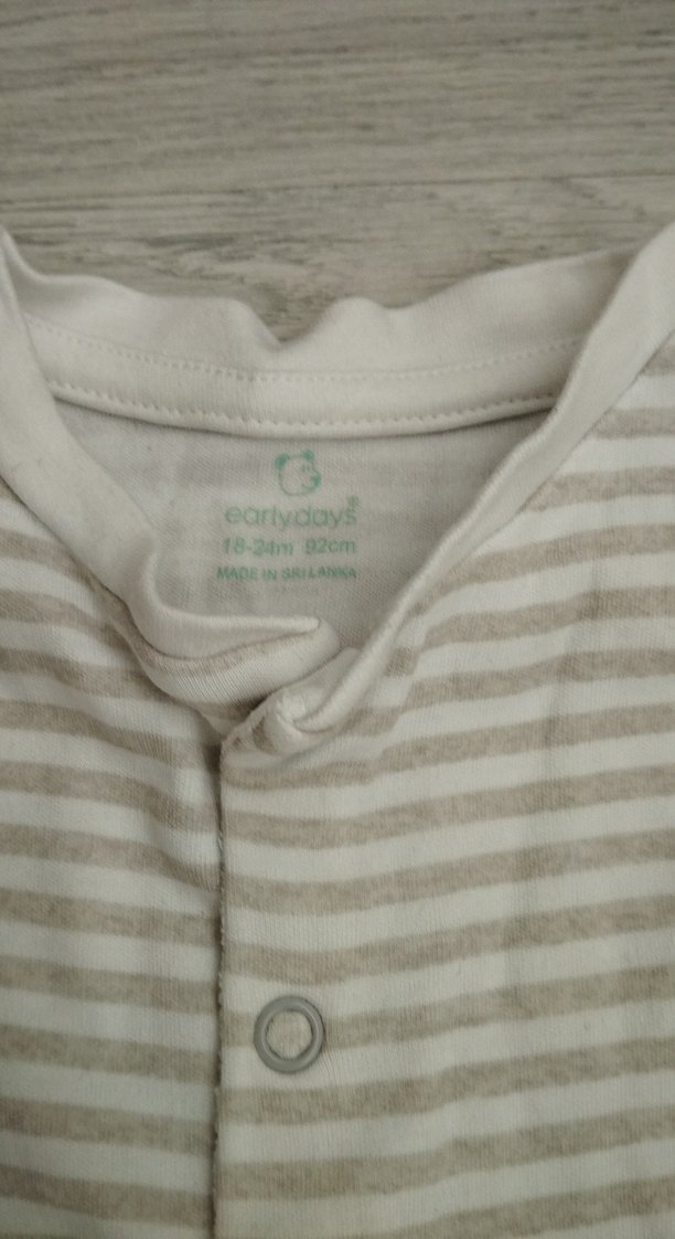 Uzun Kollu Gri Bebek Tulum - Görsel 2