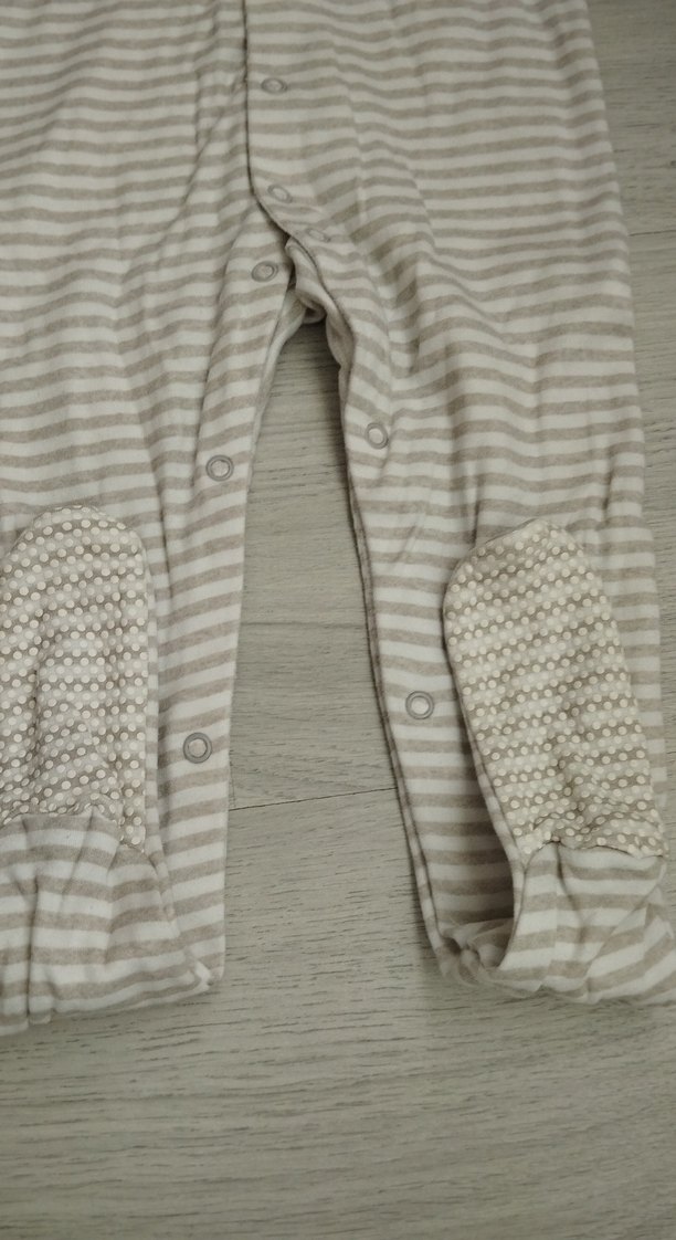 Uzun Kollu Gri Bebek Tulum - Görsel 4